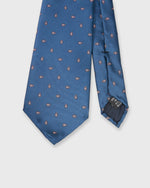 Load image into Gallery viewer, Silk Print Tie in Navy/Pink Paisley
