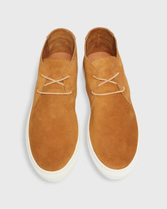 Chukka Lace-Up Sneaker in Tan Suede