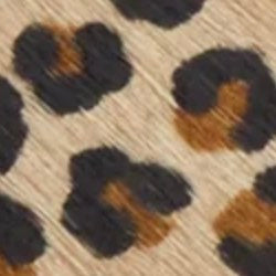 Asymmetrical Loop Thru Belt in Mini Leopard Printed Calf Leather