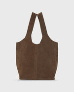 Load image into Gallery viewer, Paola Bucket Bag in Chocolate Suede
