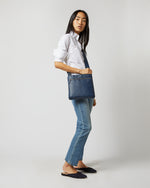 Load image into Gallery viewer, Crossbody Pouch in Space Blue Leather
