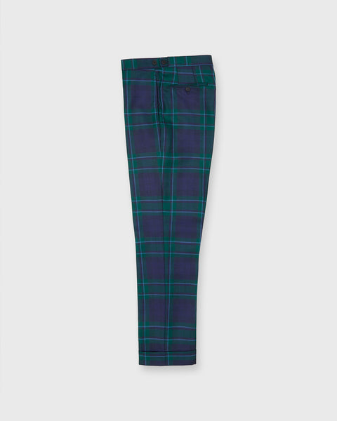 Blue green hot sale tartan trousers