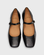 Load image into Gallery viewer, Square-Toe Mary Jane in Black Nappa Leather
