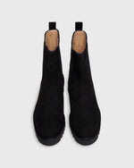Load image into Gallery viewer, Tall Lug Sole Chelsea Boot in Black Suede
