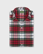 Load image into Gallery viewer, Spread Collar Sport Shirt in Dress Stewart Tartan Flannel
