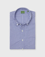 Load image into Gallery viewer, Button-Down Sport Shirt in Blue Gingham Poplin
