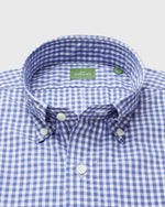 Load image into Gallery viewer, Button-Down Sport Shirt in Blue Gingham Poplin
