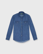 Load image into Gallery viewer, Work Shirt in Medium Wash Indigo Denim
