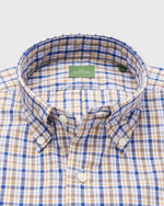 Load image into Gallery viewer, Button-Down Sport Shirt in Blue/Scotch Check Poplin
