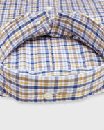 Load image into Gallery viewer, Button-Down Sport Shirt in Blue/Scotch Check Poplin

