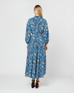 Load image into Gallery viewer, Isla Shirtdress in Blue Multi Felda Liberty Fabric Silk
