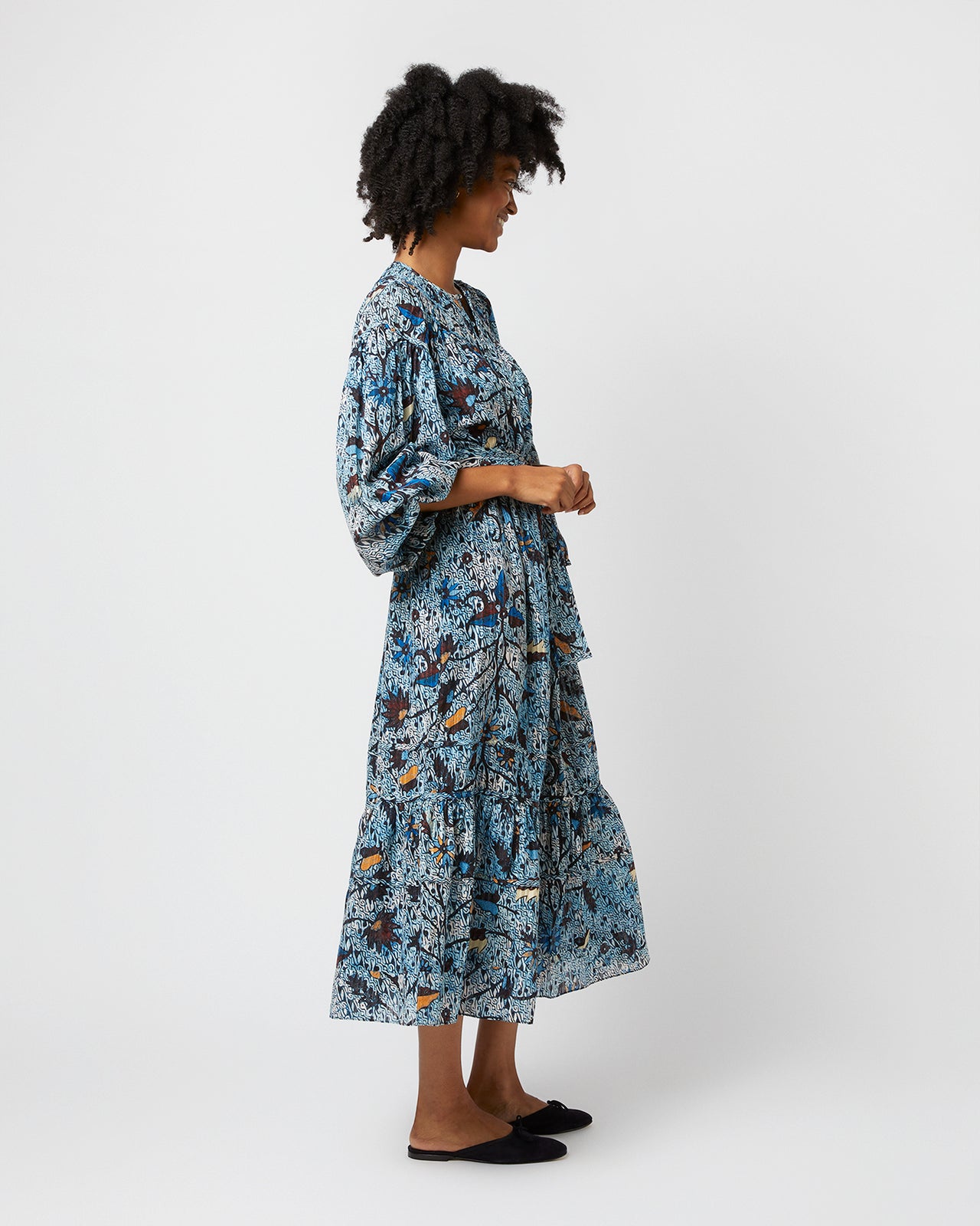 Iona Dress in Morning Glory