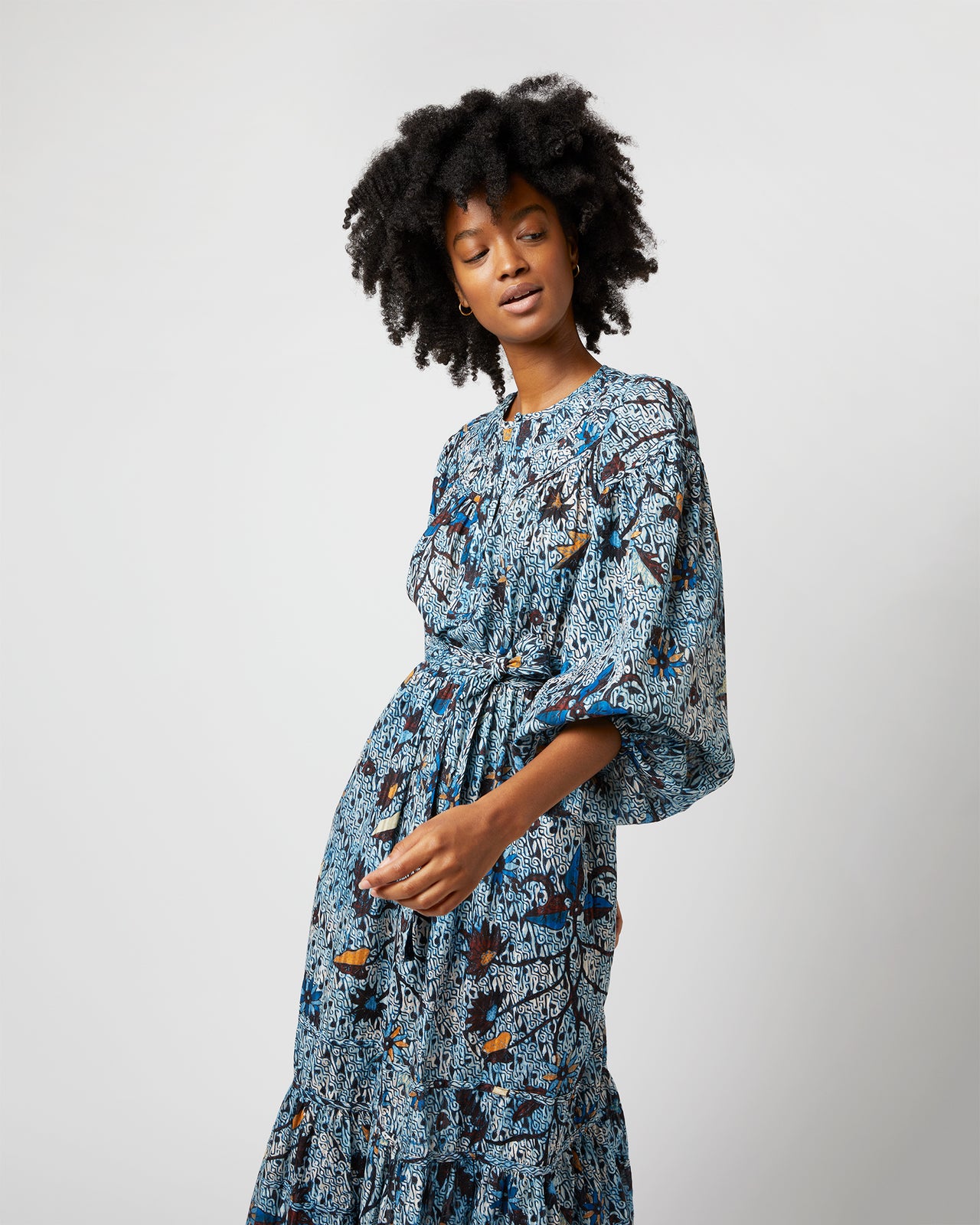 Iona Dress in Morning Glory