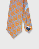 Load image into Gallery viewer, Silk Print Tie in Orange/Sky String
