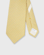 Load image into Gallery viewer, Silk Print Tie in Yellow/Sky Ladder

