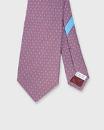 Load image into Gallery viewer, Silk Print Tie in Red/Sky Ladder
