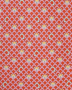 Silk Print Tie in Orange Sox
