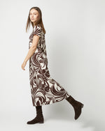 Load image into Gallery viewer, Sporty Swing Dress in Watermarble Jersey
