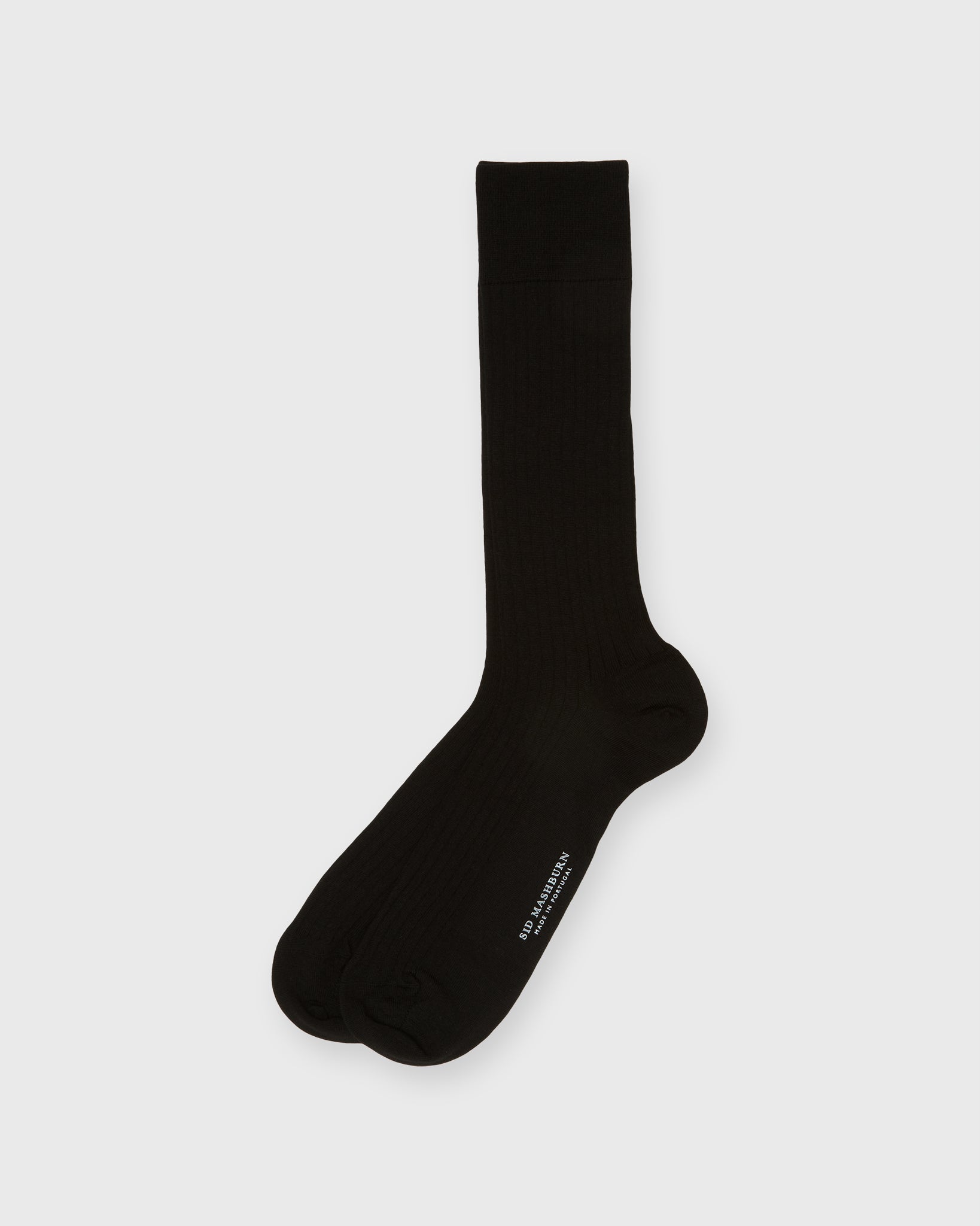 Trouser Dress Socks in Black Extra Fine Merino