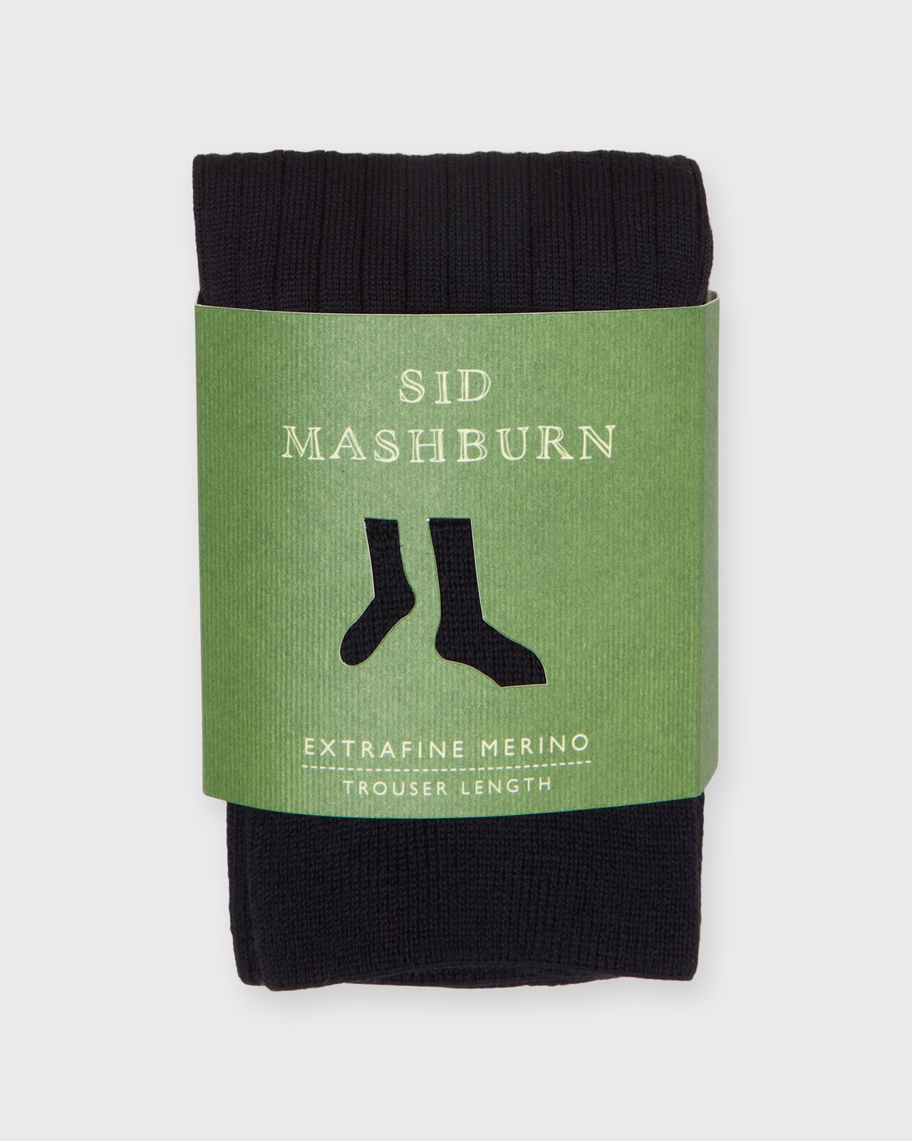 Trouser Dress Socks in Black Extra Fine Merino