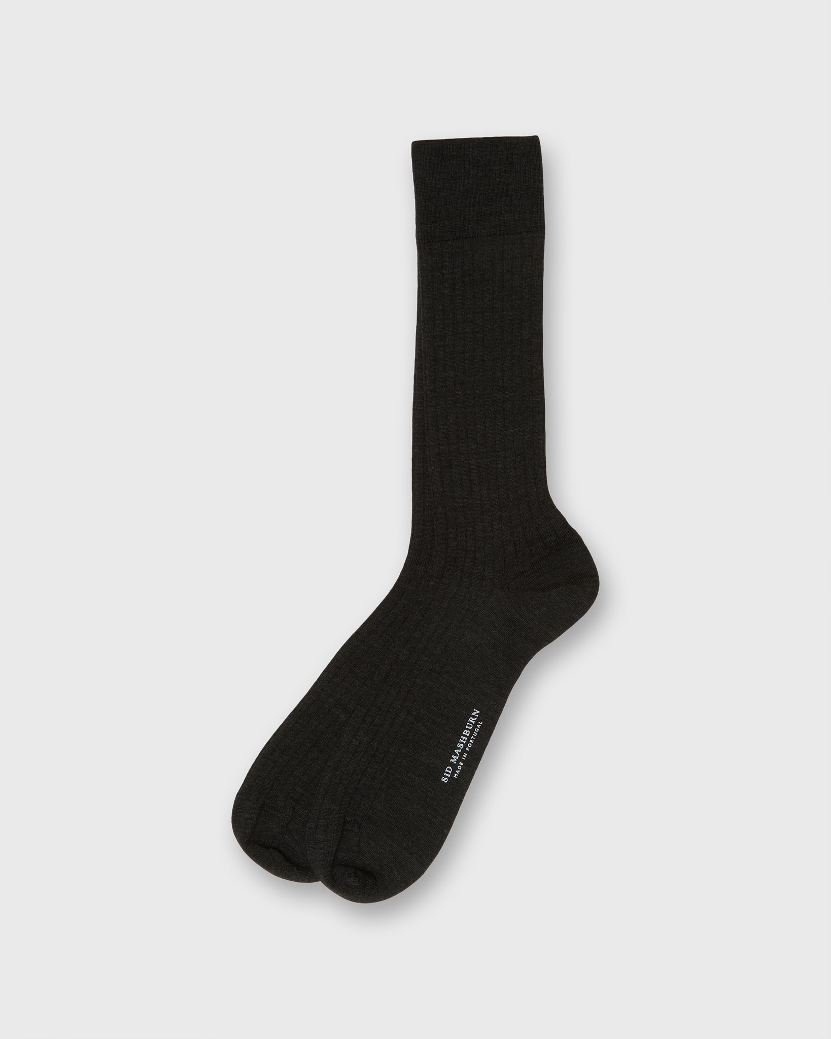 Trouser Dress Socks in Heather Charcoal Extra Fine Merino