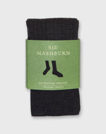Load image into Gallery viewer, Trouser Dress Socks in Heather Charcoal Extra Fine Merino

