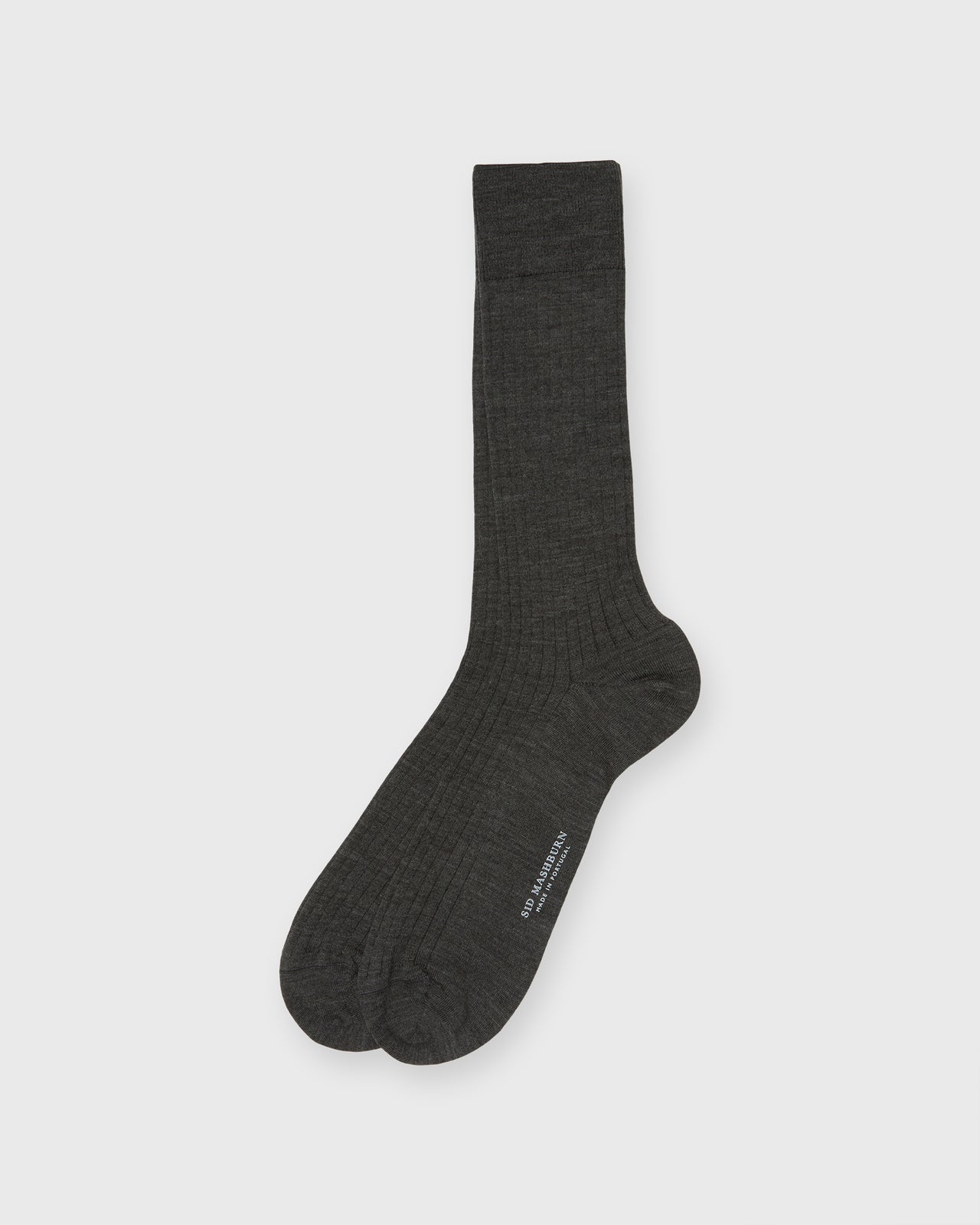 Trouser Dress Socks in Heather Grey Extra Fine Merino