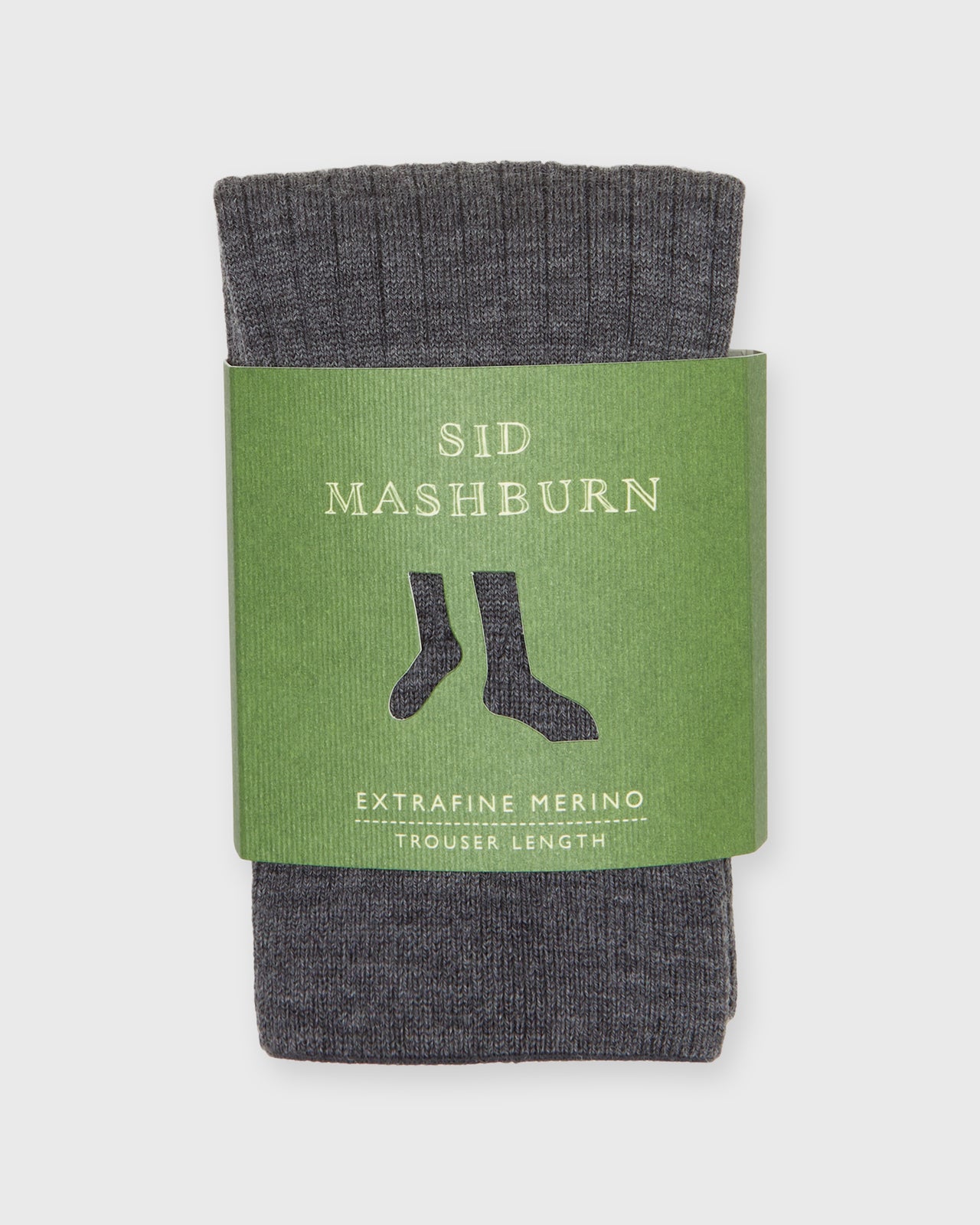 Trouser Dress Socks in Heather Grey Extra Fine Merino