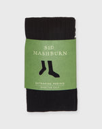 Load image into Gallery viewer, Over-The-Calf Dress Socks in Black Extra Fine Merino
