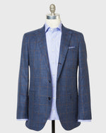 Load image into Gallery viewer, Virgil No. 2 Jacket in Navy/Chocolate Plaid Twill
