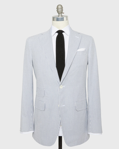Black and white seersucker suit store