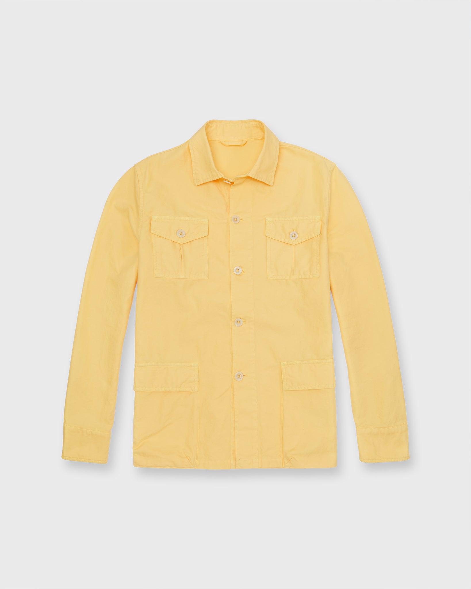 Military Jacket in Yellow Lightweight Canvas
