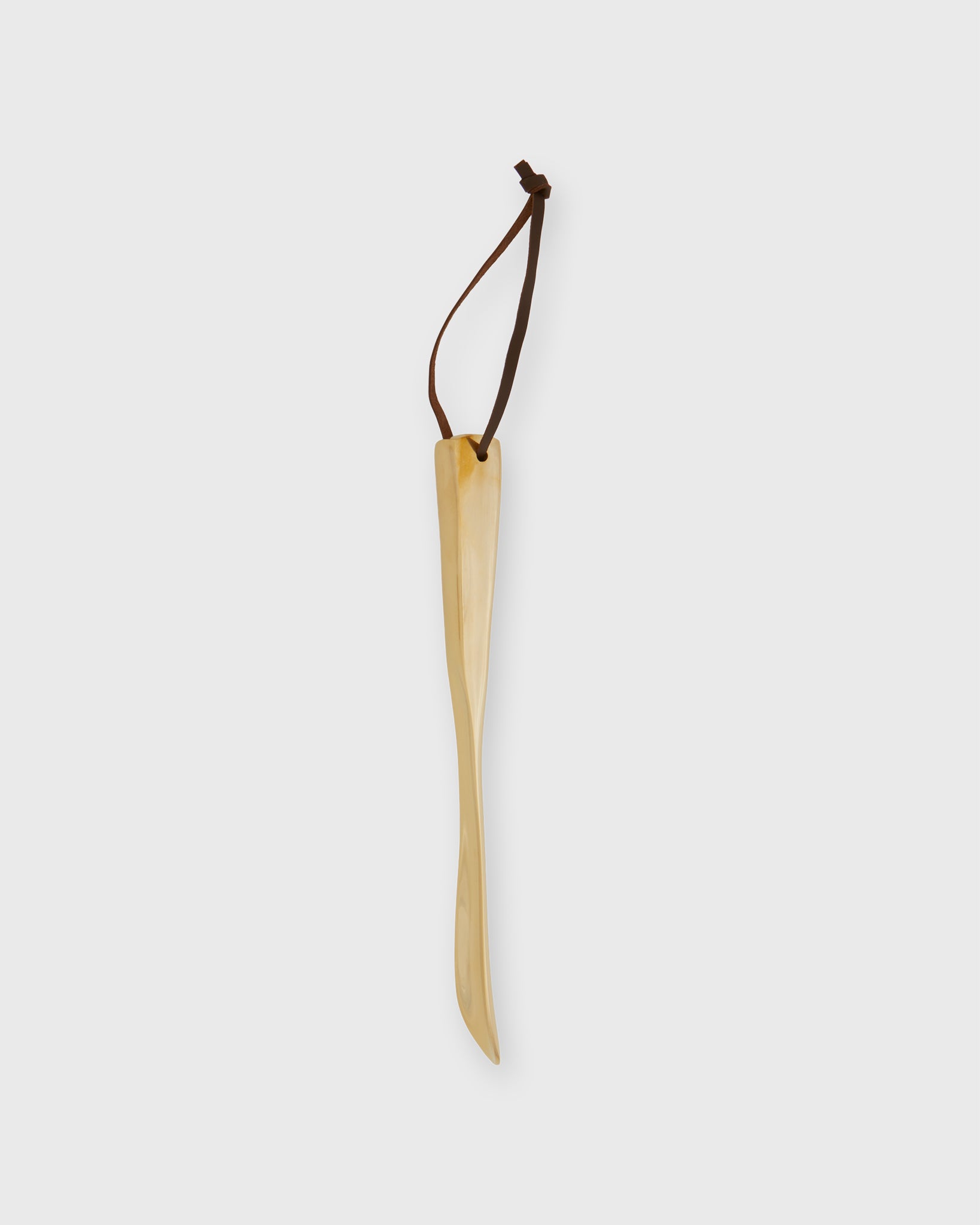 Medium Square-Grip Shoe Horn in Brass