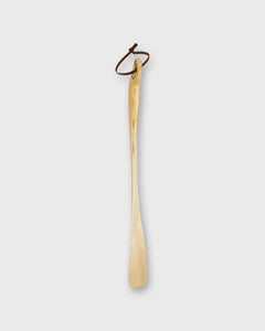 Long Curved-Grip Shoe Horn in Brass