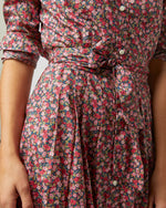 Load image into Gallery viewer, Classic Shirtwaist Dress in Red/Pink Multi Nectar Liberty Fabric
