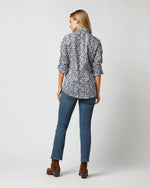 Load image into Gallery viewer, Tomboy Popover Shirt in Navy Edenham Shadow Liberty Fabric
