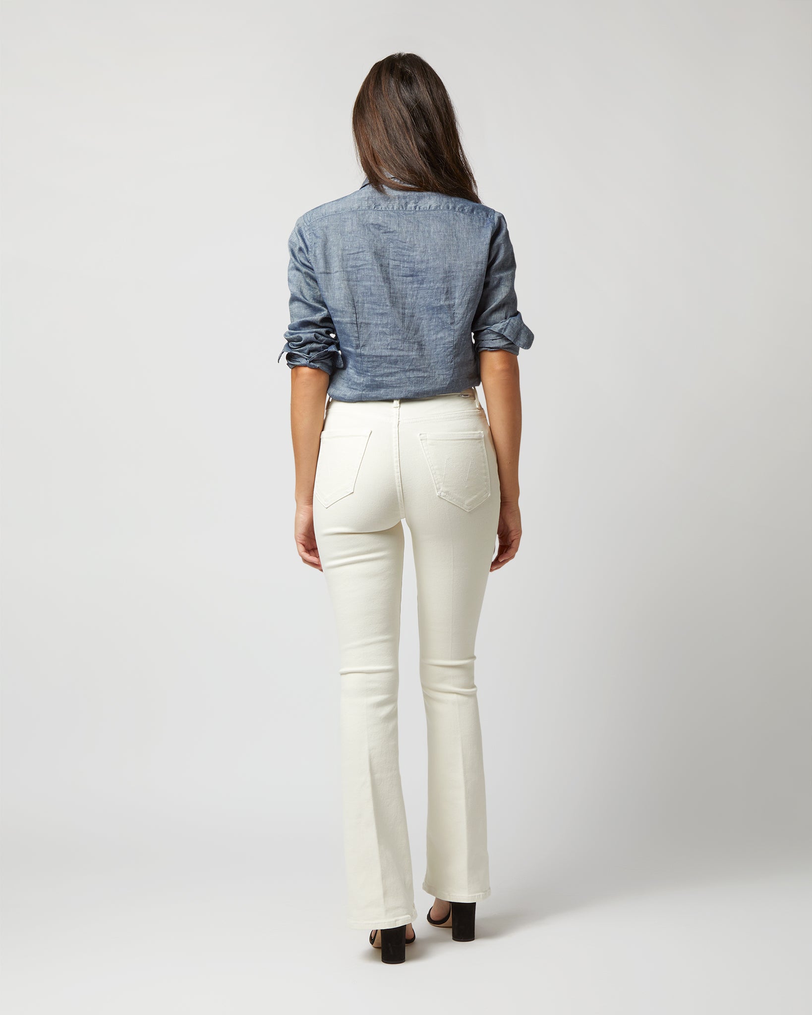 The High Waisted Weekender Skimp Jean in Marshmallow