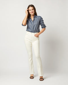 The High Waisted Weekender Skimp Jean in Marshmallow