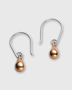 Tiny Drop Earrings in Gold-Plated Brass/Sterling Silver