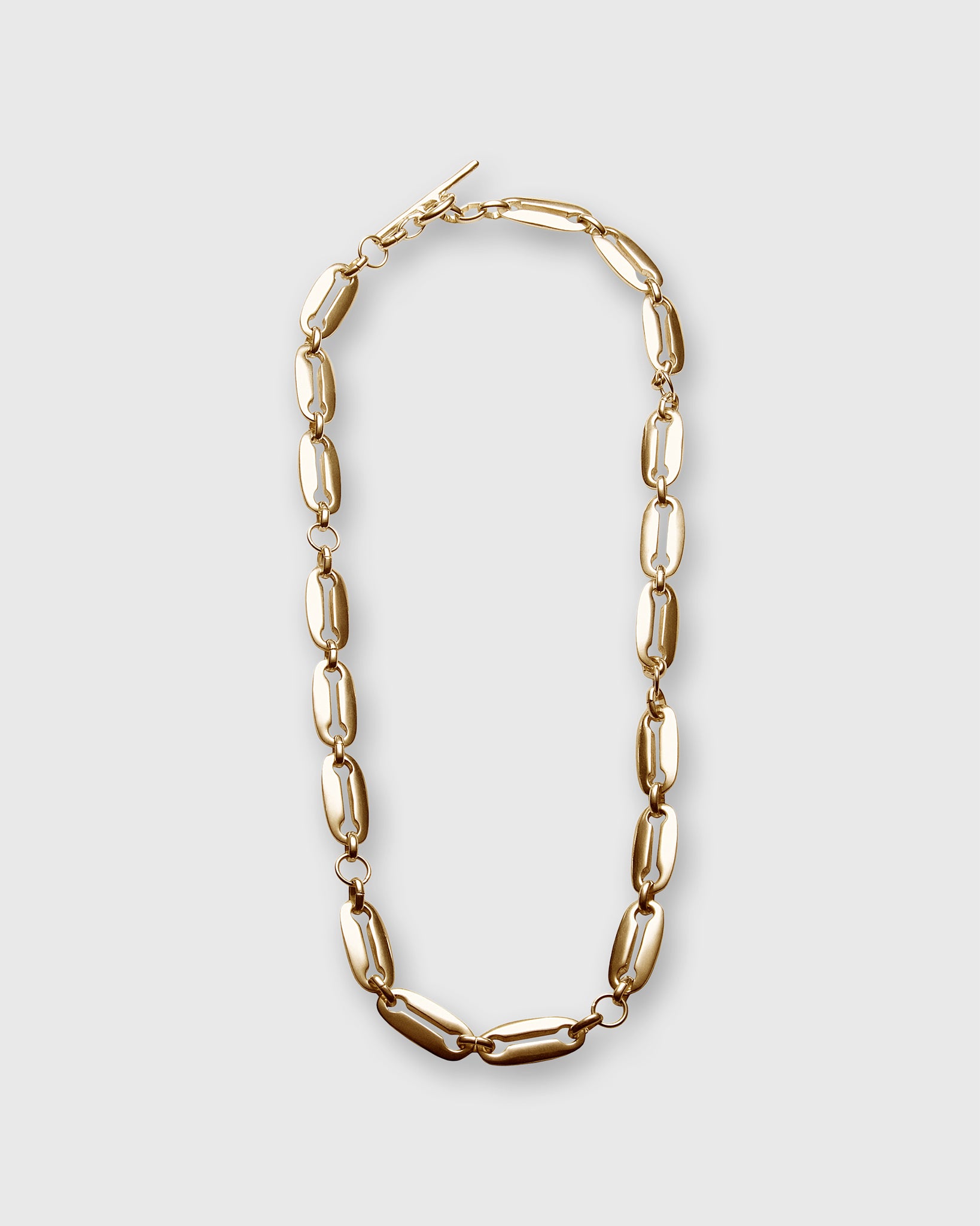Short Links Necklace in Gold-Plated Brass