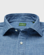 Load image into Gallery viewer, Otto Handmade Sport Shirt in Extra Light Washed Chambray

