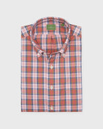Load image into Gallery viewer, Button-Down Sport Shirt in Coral/Pink/Navy Plaid Oxford
