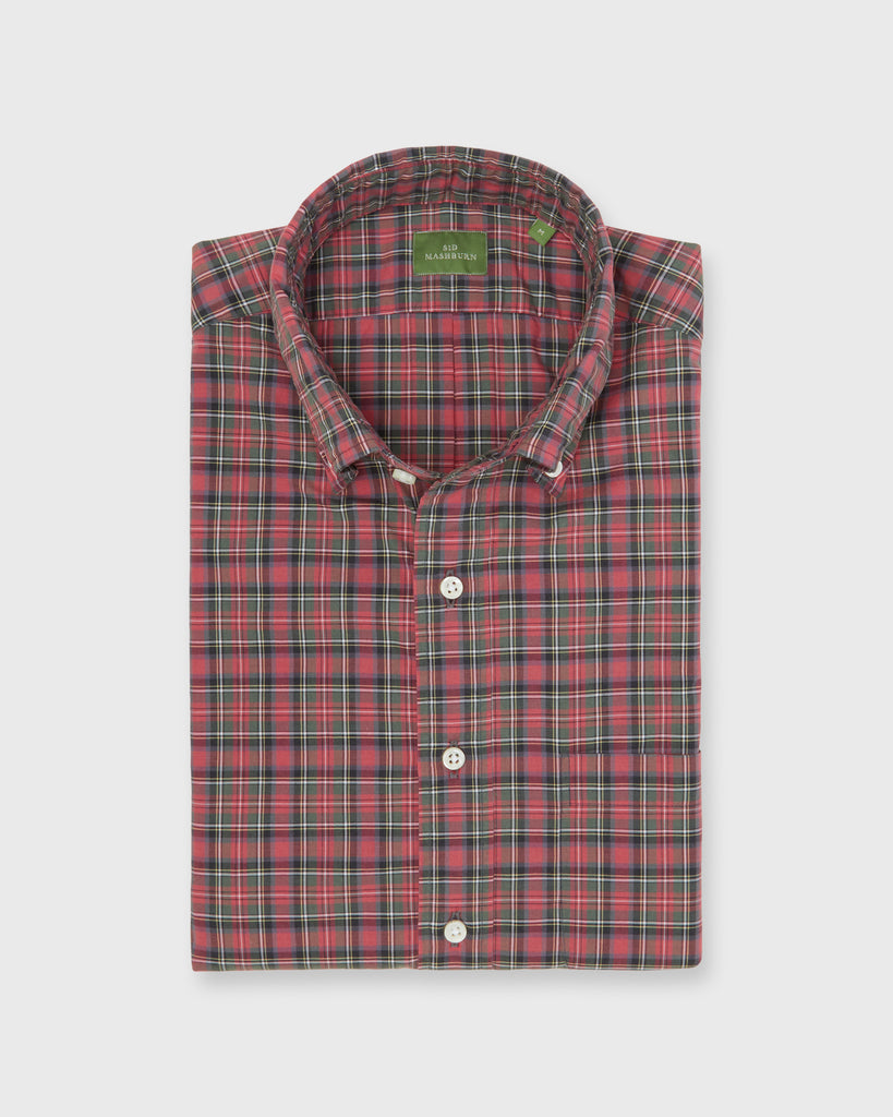 Button-Down Sport Shirt in Royal Stewart Summer Tartan Poplin | Shop ...