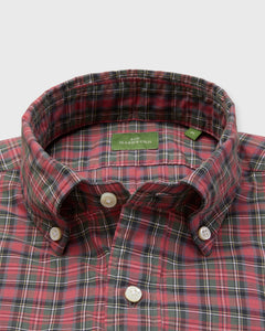 Button-Down Sport Shirt in Royal Stewart Summer Tartan Poplin