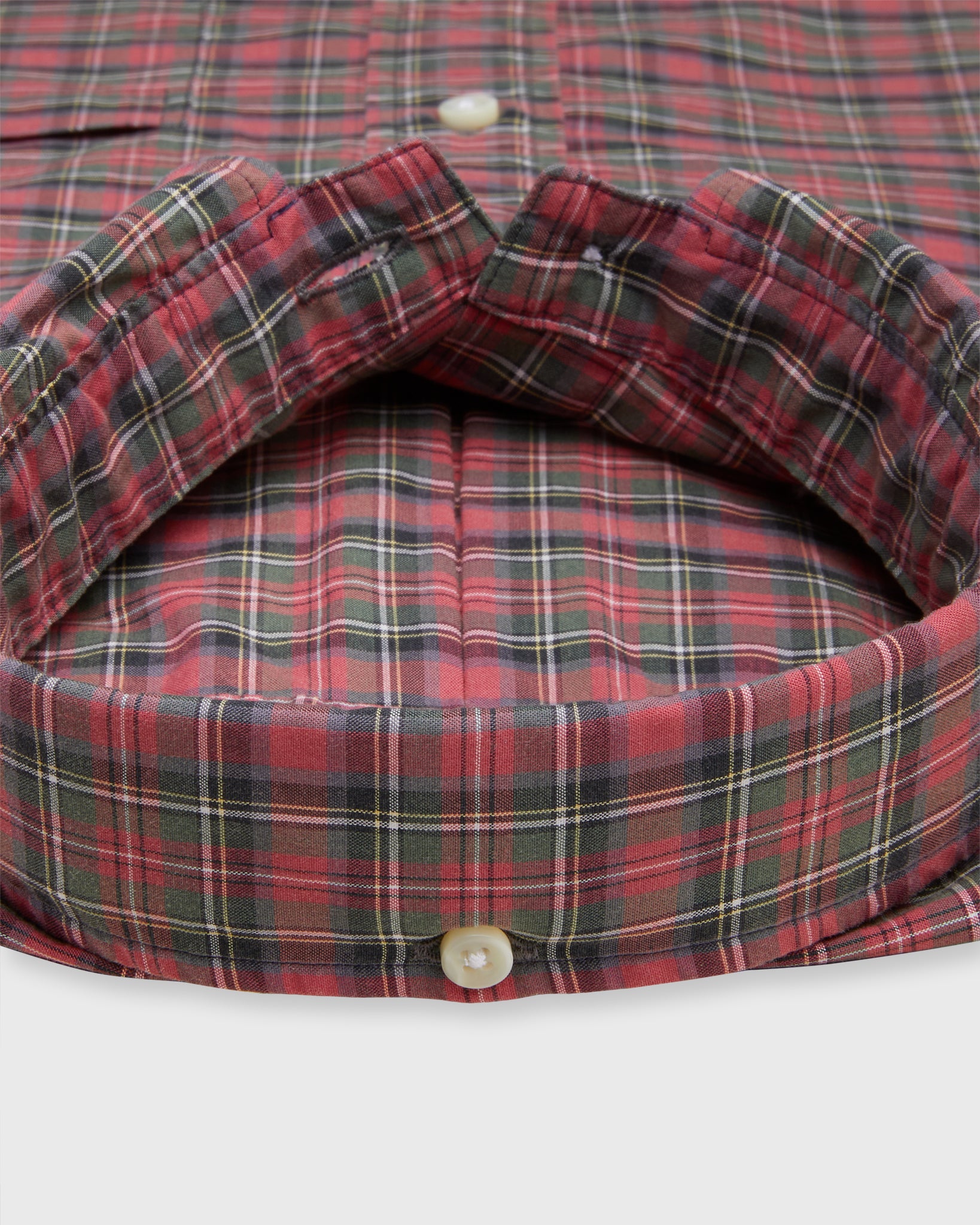 Button-Down Sport Shirt in Royal Stewart Summer Tartan Poplin