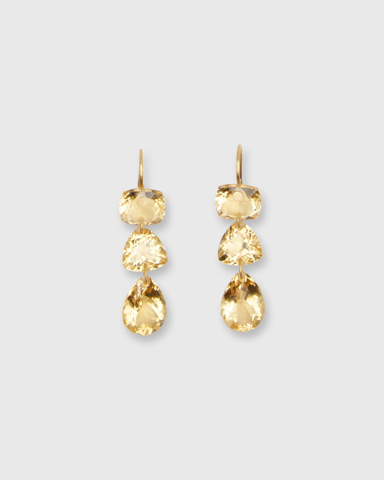 Jemima Earrings in Citrine