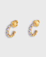 Load image into Gallery viewer, Small Bollywood Hoop Earrings in Tanzanite
