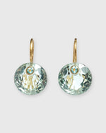 Load image into Gallery viewer, Small Round Gem Earrings in Green Quartz/Apatite
