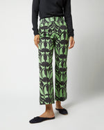 Load image into Gallery viewer, Hendrix Pant in Green Papyrus Heavy Stretch Cotton
