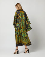 Load image into Gallery viewer, Magnifico Midi Dress in The Nile Placée Black Silk Twill
